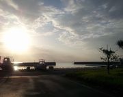 港の朝