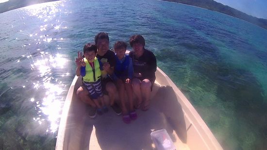 夕方のツアーにご参加のM山さんご家族です。