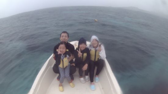 初石垣島のK藤さんご家族です