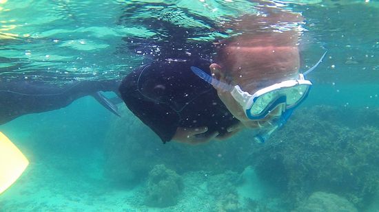 おじいちゃん、楽しんでいます。