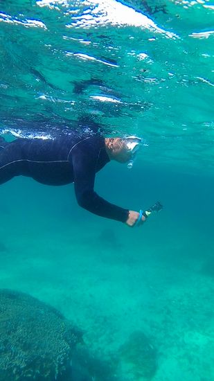 GoProで撮影を楽しむ旦那さん