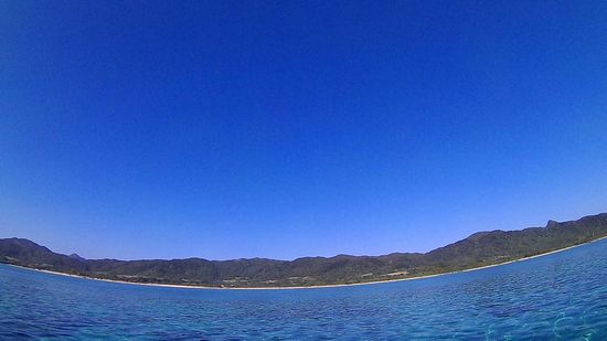 石垣島は雲一つない空です