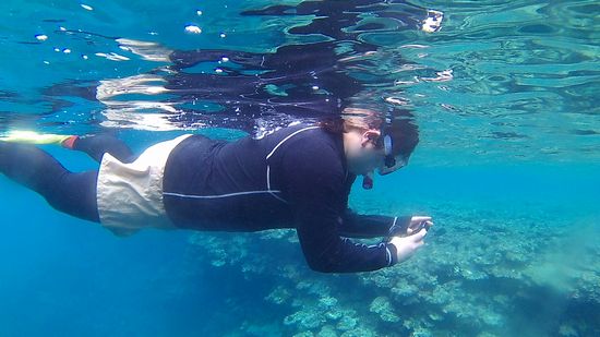 二日間シュノーケルのA山さん