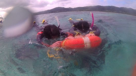 まずは入水チェックです