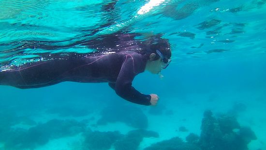 お母さんも楽しんでいます。