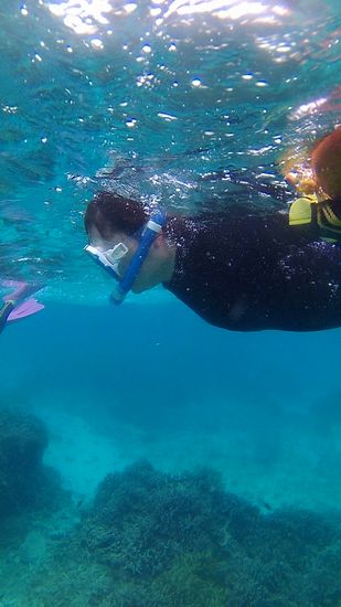 お母さんも楽しんでいます。