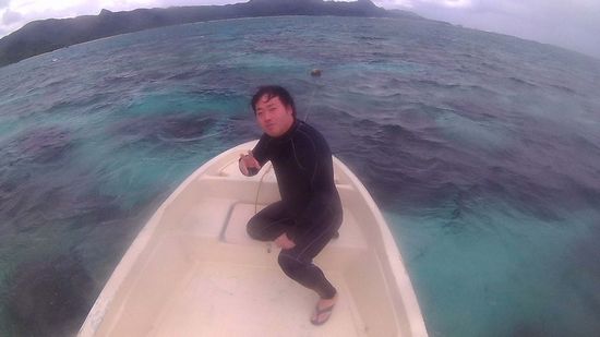 初めてのシュノーケルのS本さんです