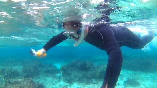 まずは入水チェックです