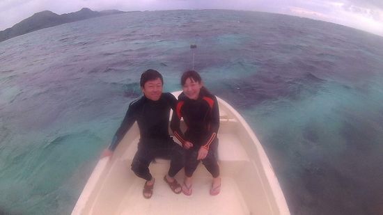 初石垣島のM浦さんご夫婦です