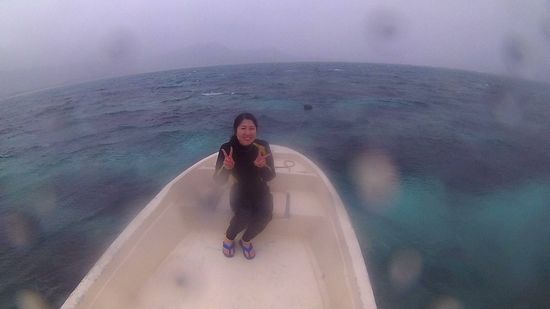 初めての石垣島でシュノーケルのM山さん