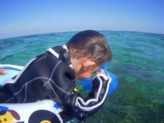 頭の先までびっちょり