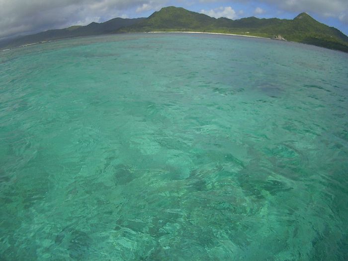 海の方はまだ穏やか