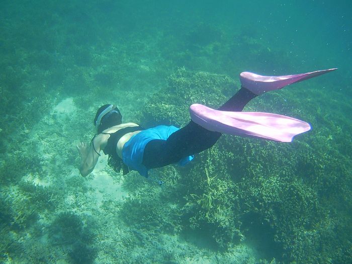 初素潜りにトライ