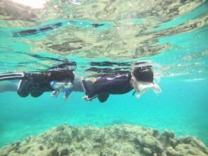 ちびっこからシニアの方！ベテランさんまで！笑顔いっぱいシュノーケル