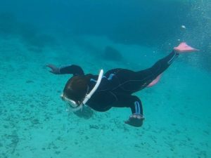 土砂降りでも全然OKですね！石垣島移住1周年記念でシュノーケル