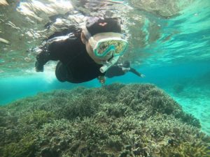 シニアの方もシュノーケリング！御年73歳、到着日からアクセル全開です！