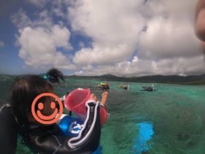 大人も子供も大冒険！マスクデビューでシュノーケリング！