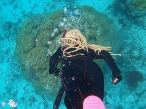 目標は水深5mライン！素潜りドボンでシュノーケル