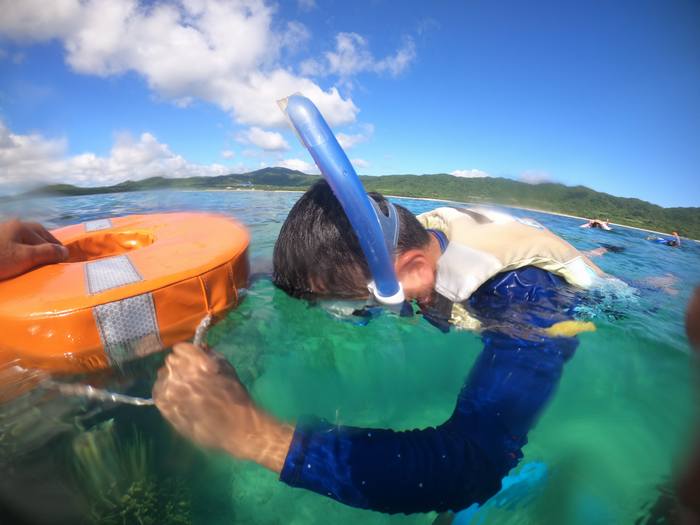 お父さん、踏ん張っています