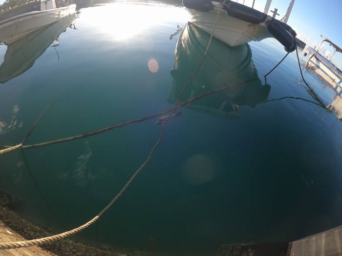 ボートのロープには