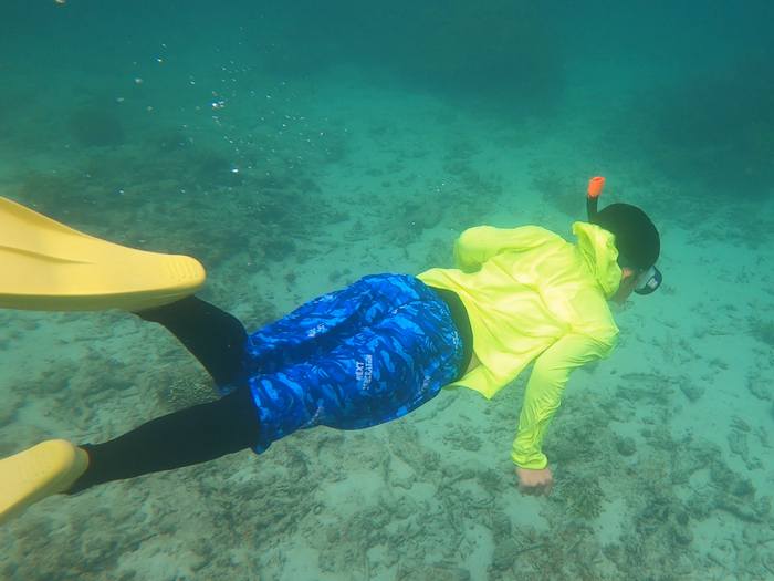 素潜りに挑戦です