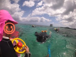 皆さん、海の虜に！素潜りドボンリクエストにファミリーで鉄人ツアー！