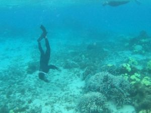 このままでは帰れない！ラストチャンスでシュノーケリング♪