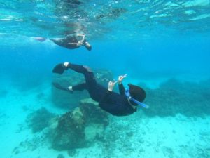 新婚旅行で石垣島♪ベテランさんに初心者さんも笑顔いっぱいシュノーケリング！