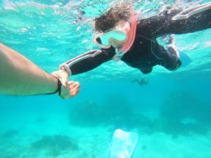 4歳マスクデビューに挑戦！家族水入らずの貸切シュノーケリング！