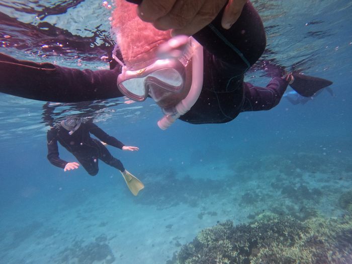 まずは顔をつける練習