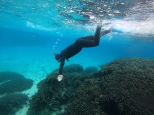 気温15℃！波あり風ありなれどもうすぐ70歳、渾身のスキンダイビング！