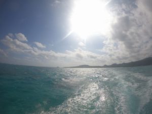 初シュノーケリング、マスクデビュー家族水入らずの貸切シュノーケリング