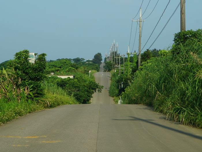まっすぐな道!