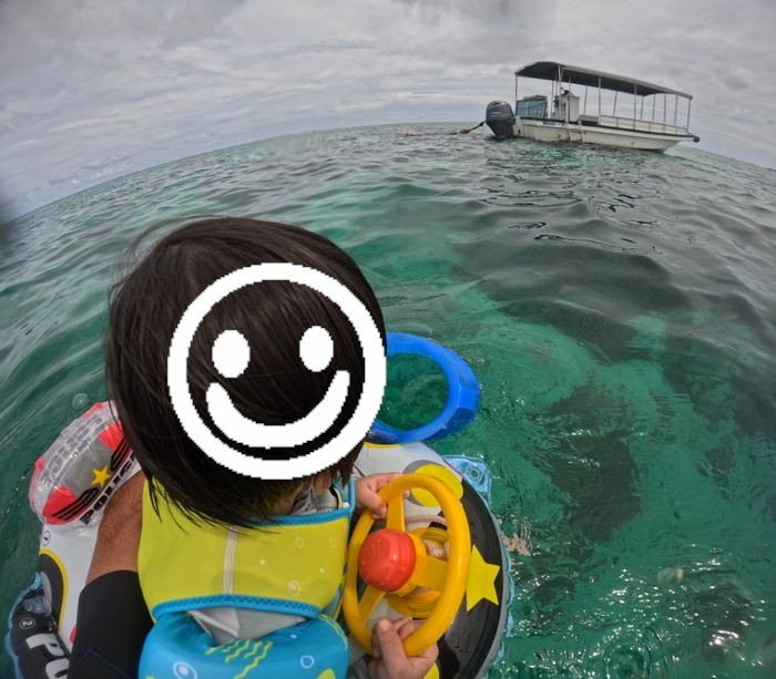 箱メガネでお魚さんを楽しむ