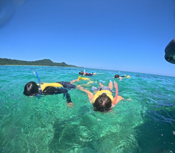 入水チェックは顔をつけるだけ♪