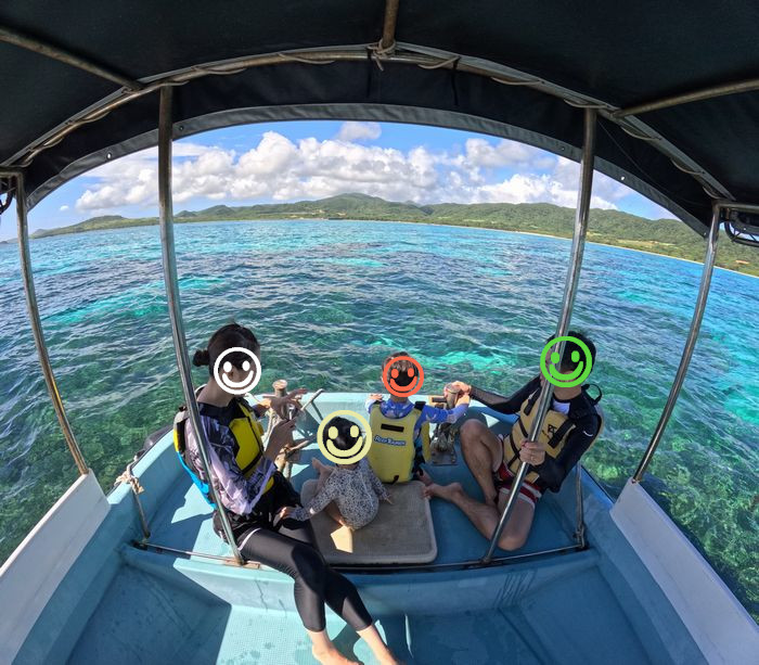 家族で楽しんだ海遊び