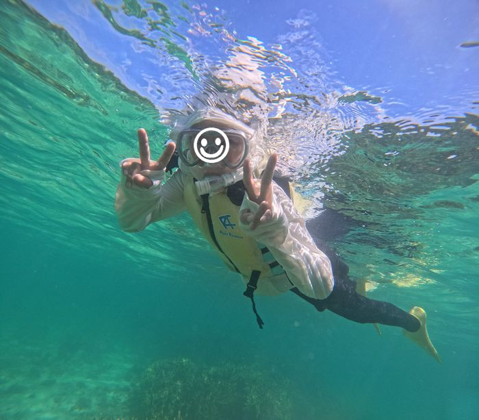 余裕のピーサイン