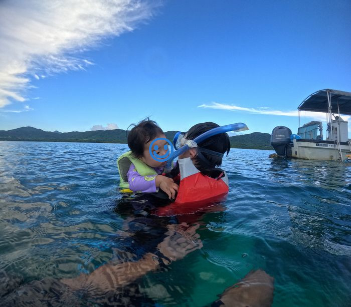 お父さん抱っこで楽しむ