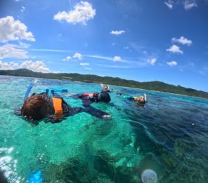 晴れた9月の石垣島はシュノーケリング日和