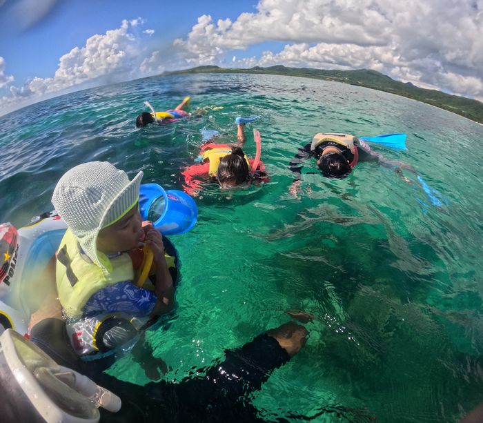 皆で楽しんだ貸切シュノーケリング