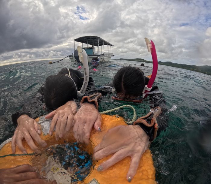 顔をつける練習から