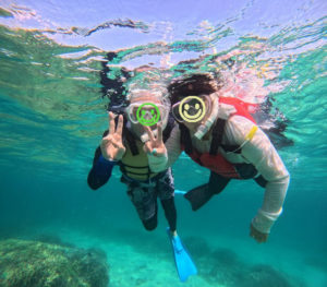 初めての方も10年ブランクの方も、笑顔いっぱいシュノーケリング！