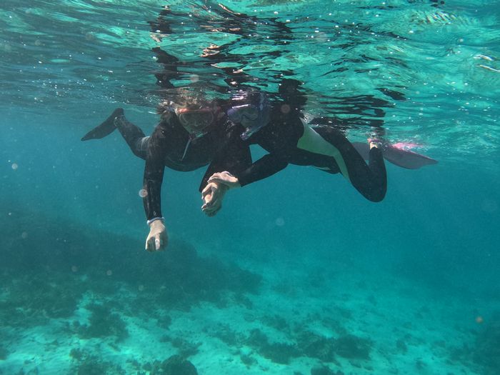 お母さんと一緒に楽しむ