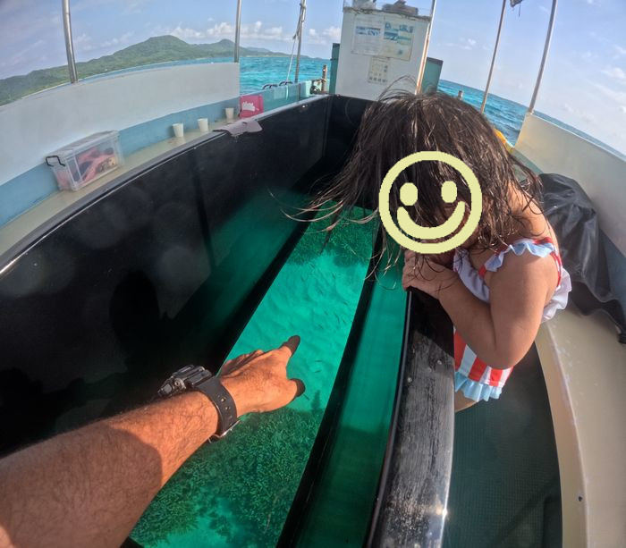 グラスボートでも楽しむ