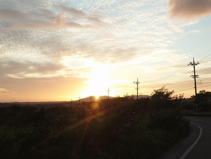 間に合わなかった夕日