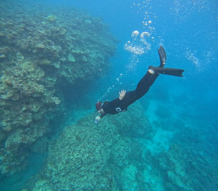 深場でも潜る！