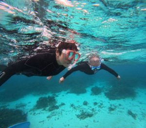 72歳71歳、石垣島旅行最終日はグラスボートでシュノーケリング