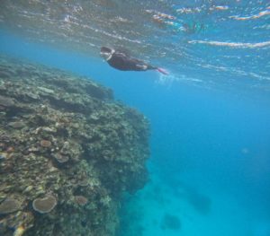 風速7.1m！水温23.8℃！透明度抜群、荒波体験シュノーケリング！