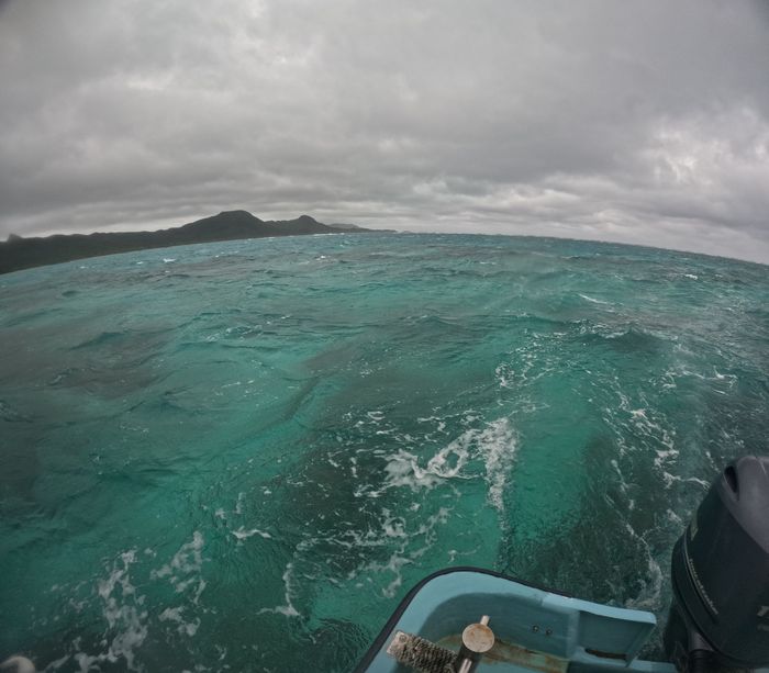 午後からは荒波