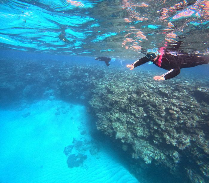 断崖絶壁の深場へ